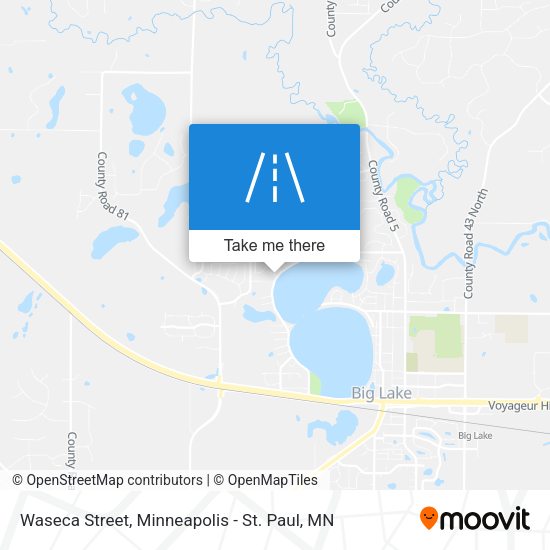 Waseca Street map