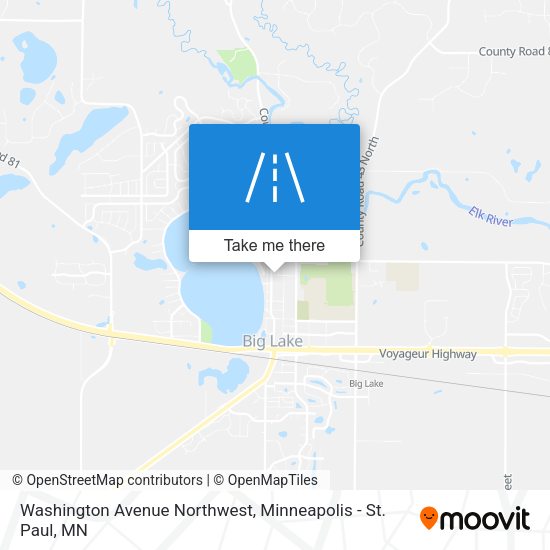 Washington Avenue Northwest map
