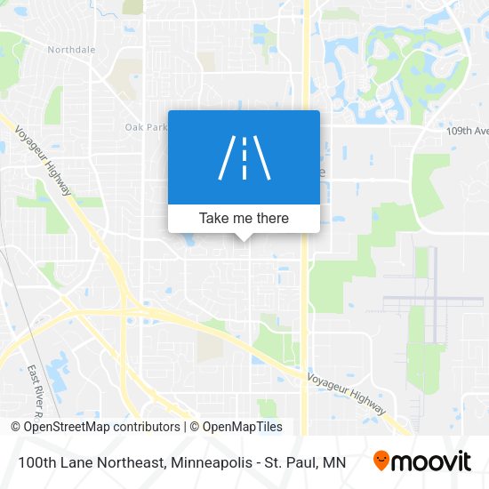 Mapa de 100th Lane Northeast