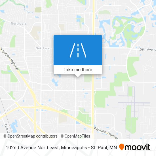 Mapa de 102nd Avenue Northeast