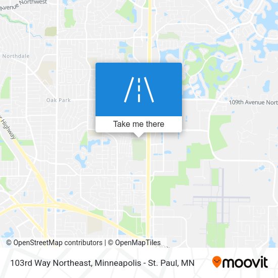 103rd Way Northeast map