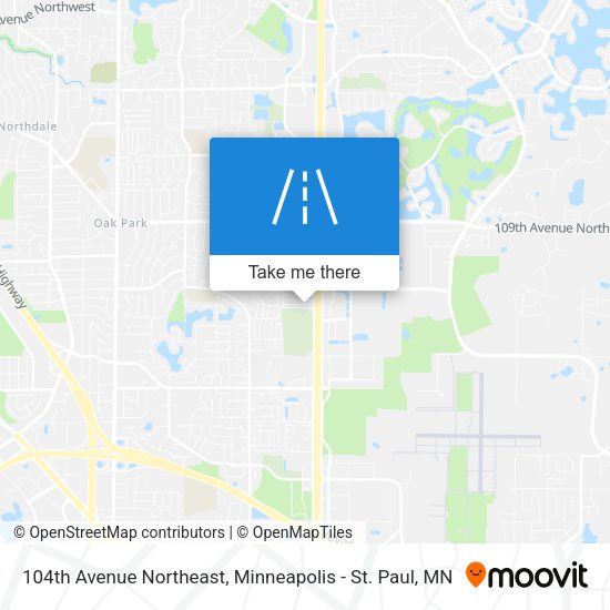 104th Avenue Northeast map
