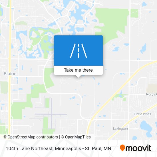 104th Lane Northeast map