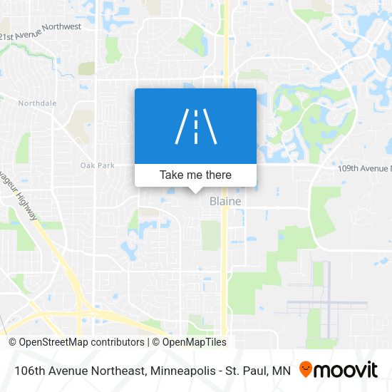 Mapa de 106th Avenue Northeast