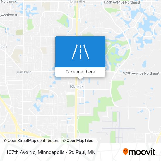 107th Ave Ne map