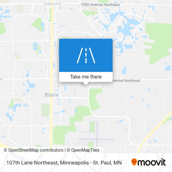 107th Lane Northeast map