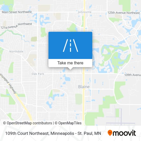 Mapa de 109th Court Northeast