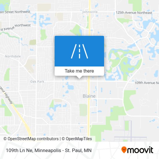 109th Ln Ne map