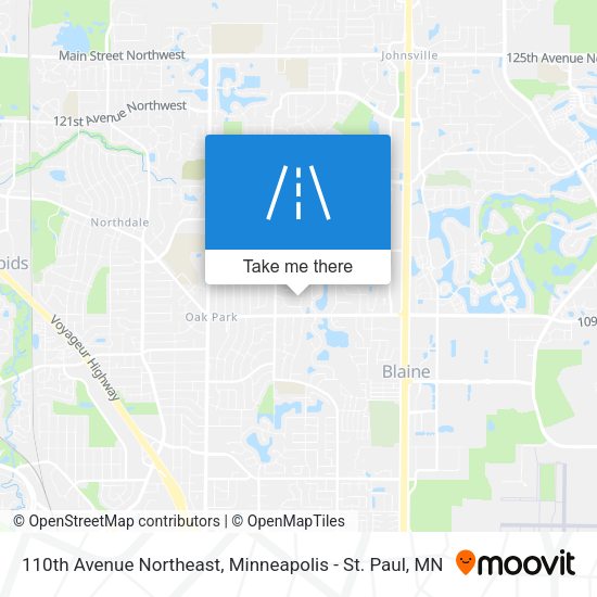 110th Avenue Northeast map