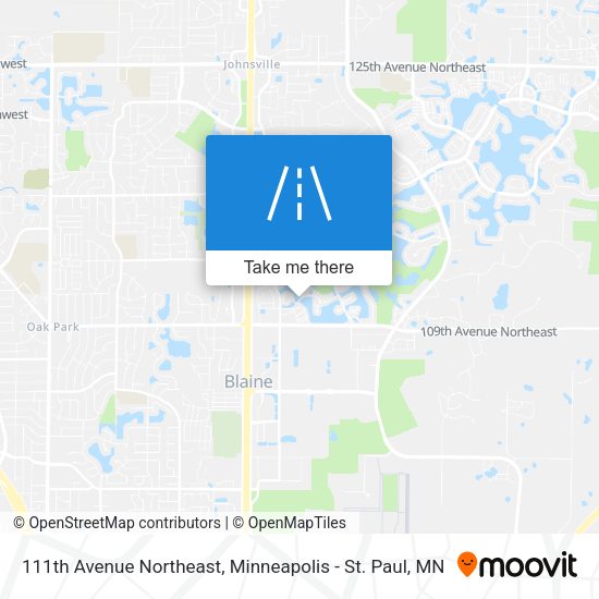 111th Avenue Northeast map