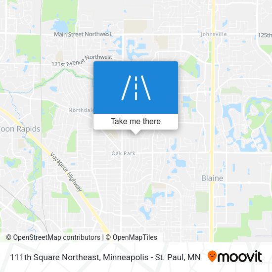 Mapa de 111th Square Northeast