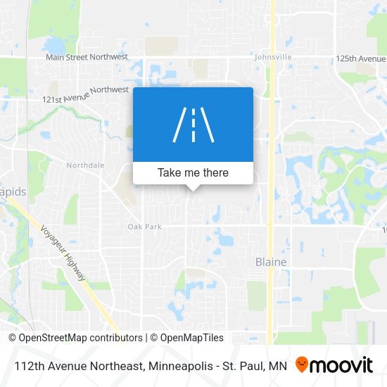 112th Avenue Northeast map