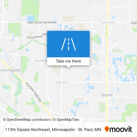 Mapa de 113th Square Northeast