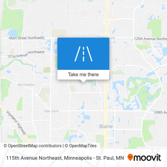 115th Avenue Northeast map