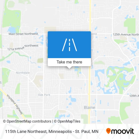 Mapa de 115th Lane Northeast