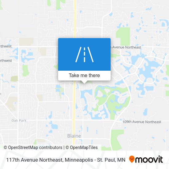 117th Avenue Northeast map