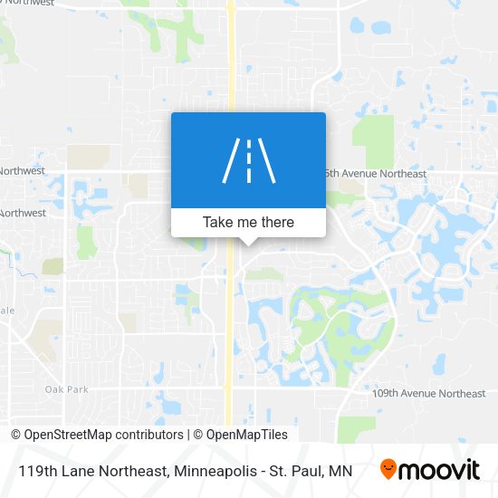 119th Lane Northeast map