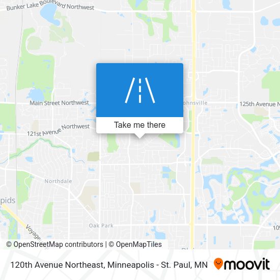 120th Avenue Northeast map