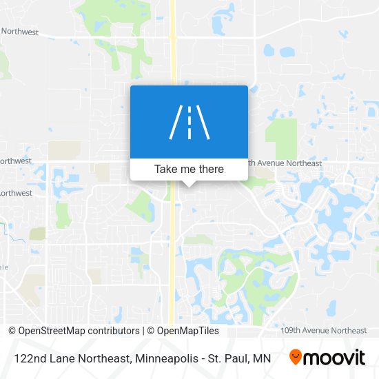 122nd Lane Northeast map