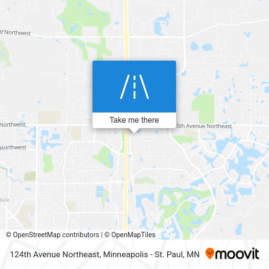 124th Avenue Northeast map