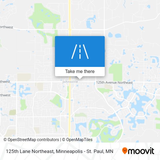 125th Lane Northeast map