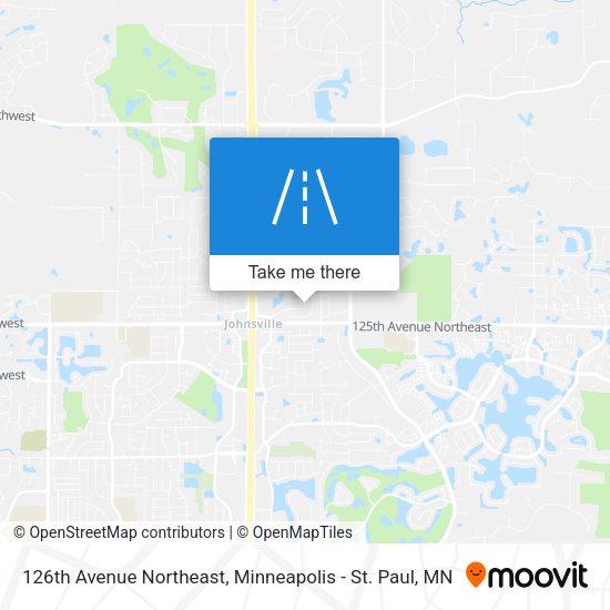 126th Avenue Northeast map