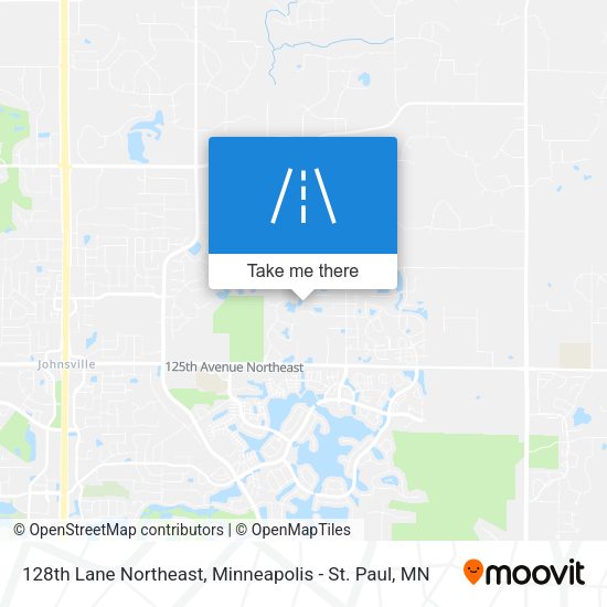 128th Lane Northeast map