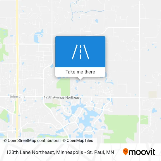 128th Lane Northeast map