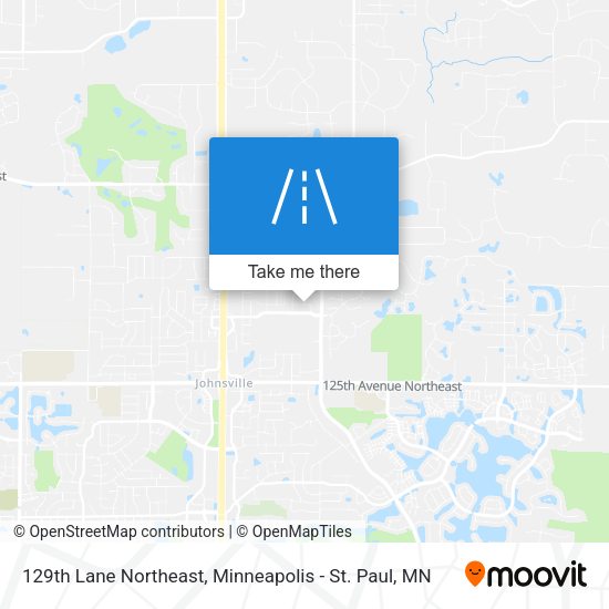 129th Lane Northeast map