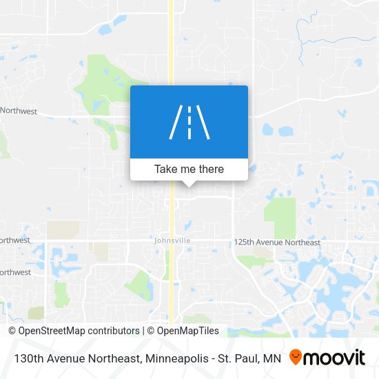 130th Avenue Northeast map