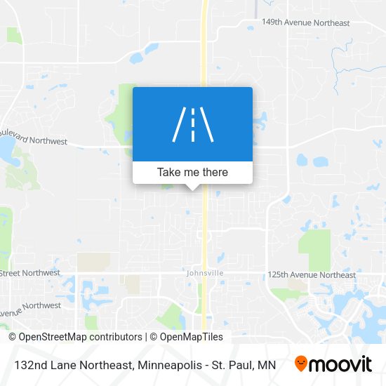 132nd Lane Northeast map