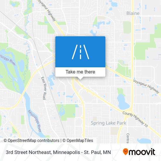 Mapa de 3rd Street Northeast