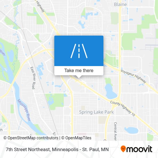 Mapa de 7th Street Northeast