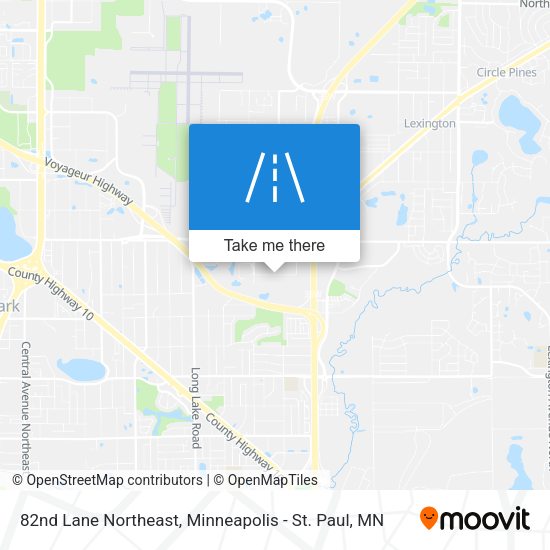 82nd Lane Northeast map
