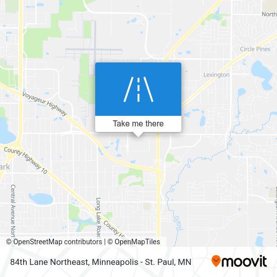 Mapa de 84th Lane Northeast
