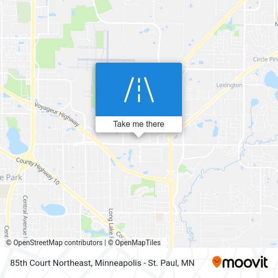 85th Court Northeast map