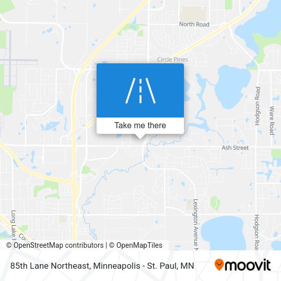 Mapa de 85th Lane Northeast