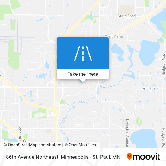 86th Avenue Northeast map