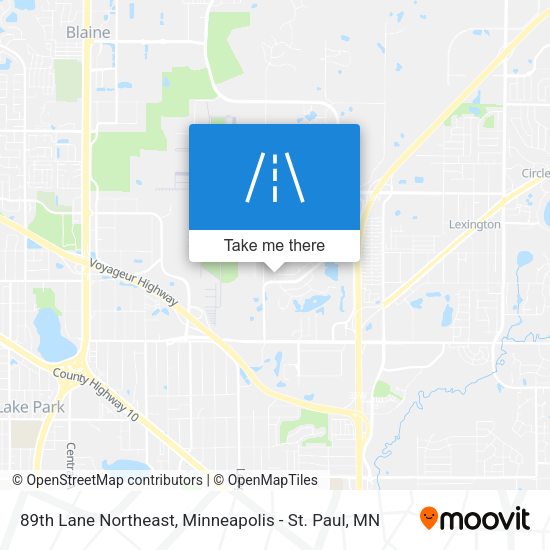 Mapa de 89th Lane Northeast