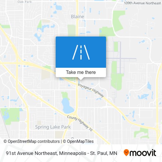 Mapa de 91st Avenue Northeast