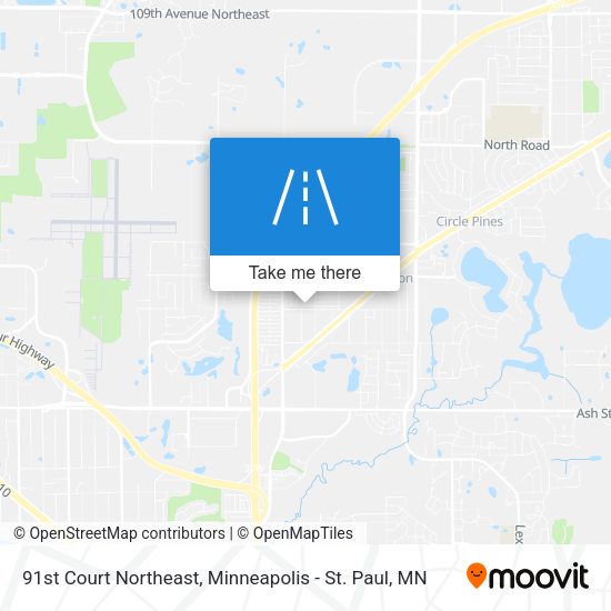 Mapa de 91st Court Northeast