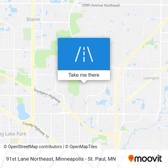 Mapa de 91st Lane Northeast
