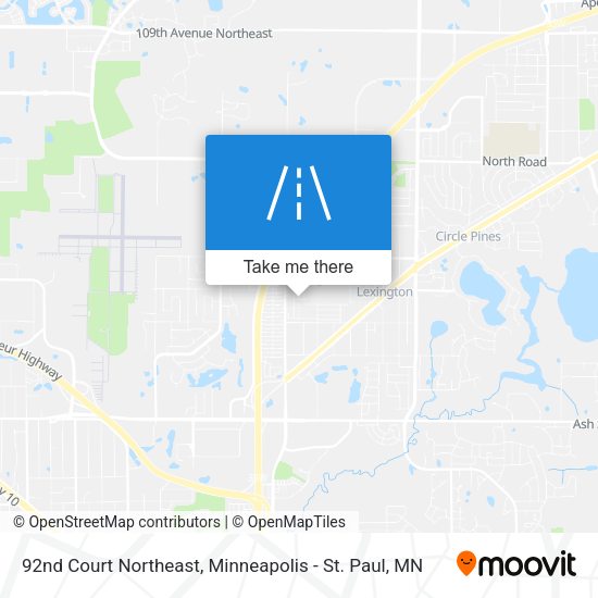 Mapa de 92nd Court Northeast