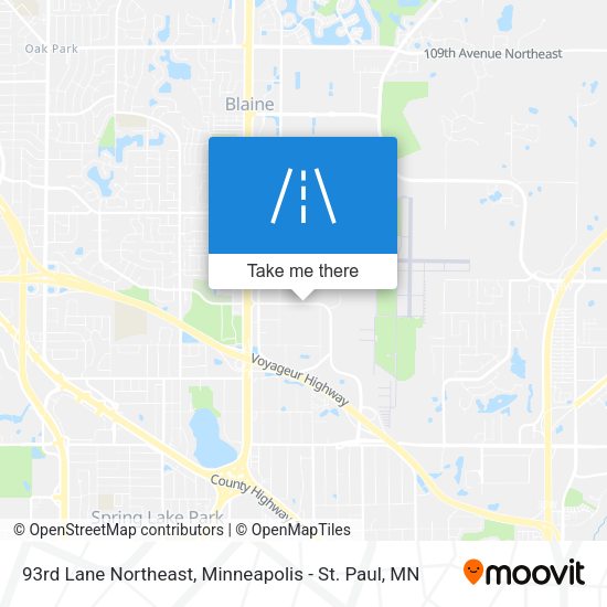 Mapa de 93rd Lane Northeast