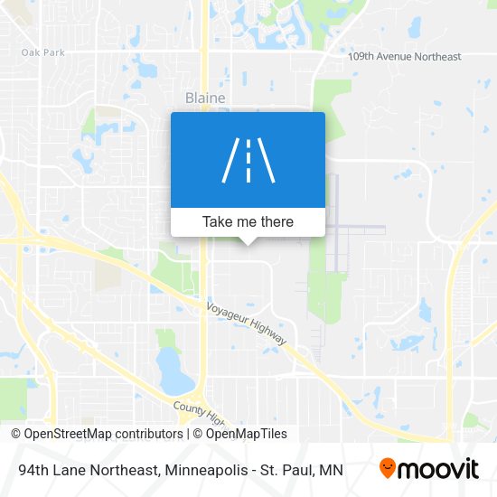 Mapa de 94th Lane Northeast