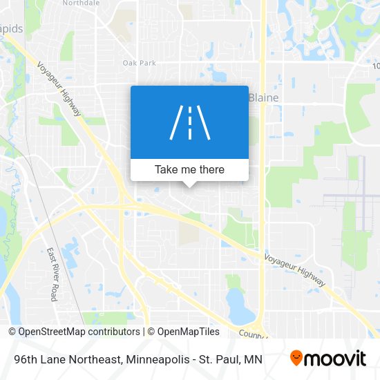 Mapa de 96th Lane Northeast