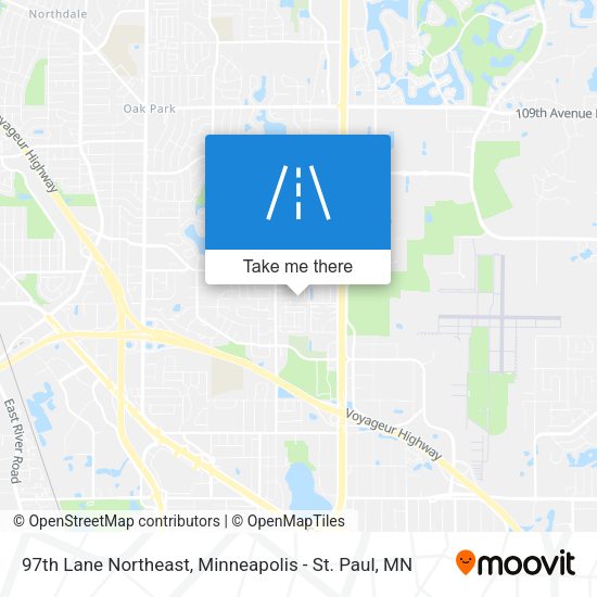 97th Lane Northeast map