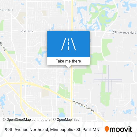 Mapa de 99th Avenue Northeast