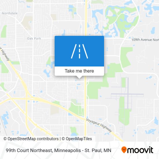 Mapa de 99th Court Northeast