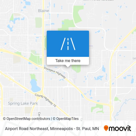 Airport Road Northeast map